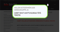 Desktop Screenshot of hollenautosahko.fi
